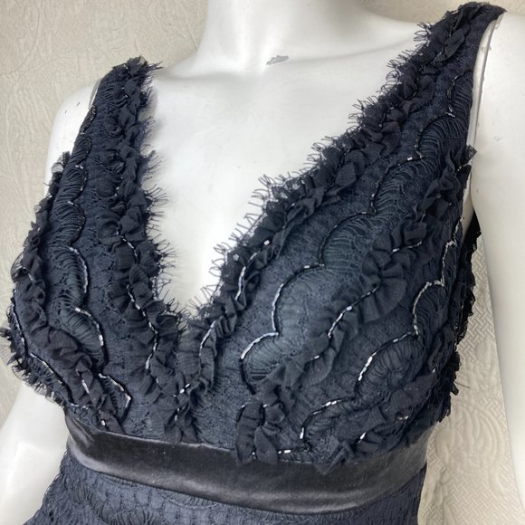 Tadashi Beaded Sleeveless Lace Blouse - Picture 3 of 10